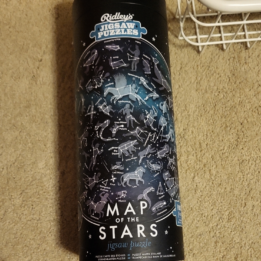 Map of the Stars Jigsaw Puzzle - Blue